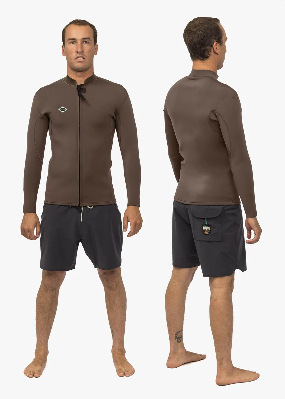 Solid Sets 2mm Front Zip Jacket, DKE - Image 4