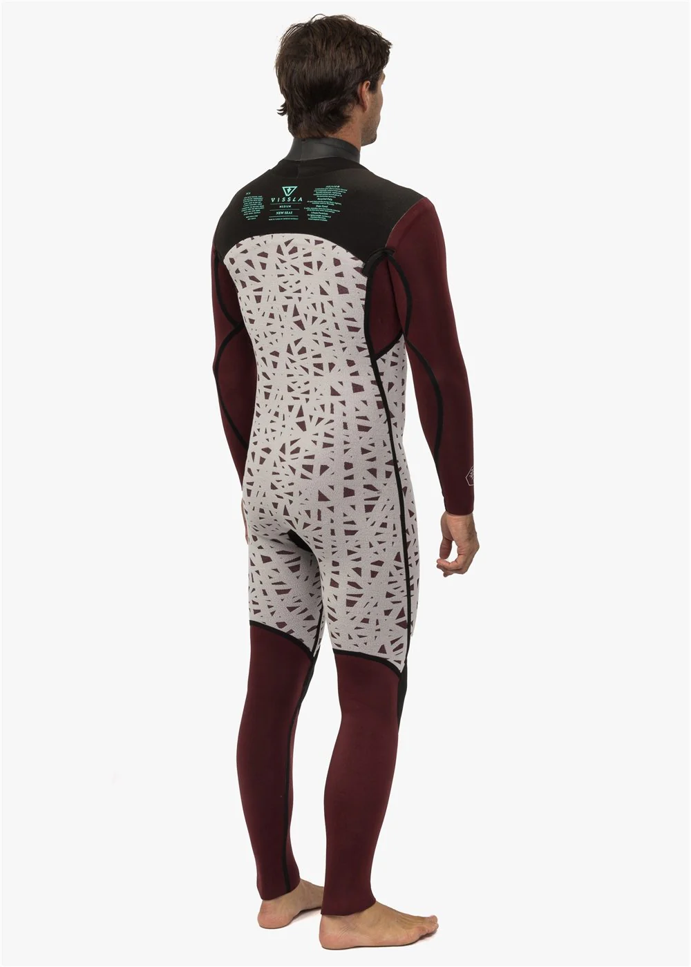 New Seas 3-2 U-Zip Wetsuit, GRA - Image 5