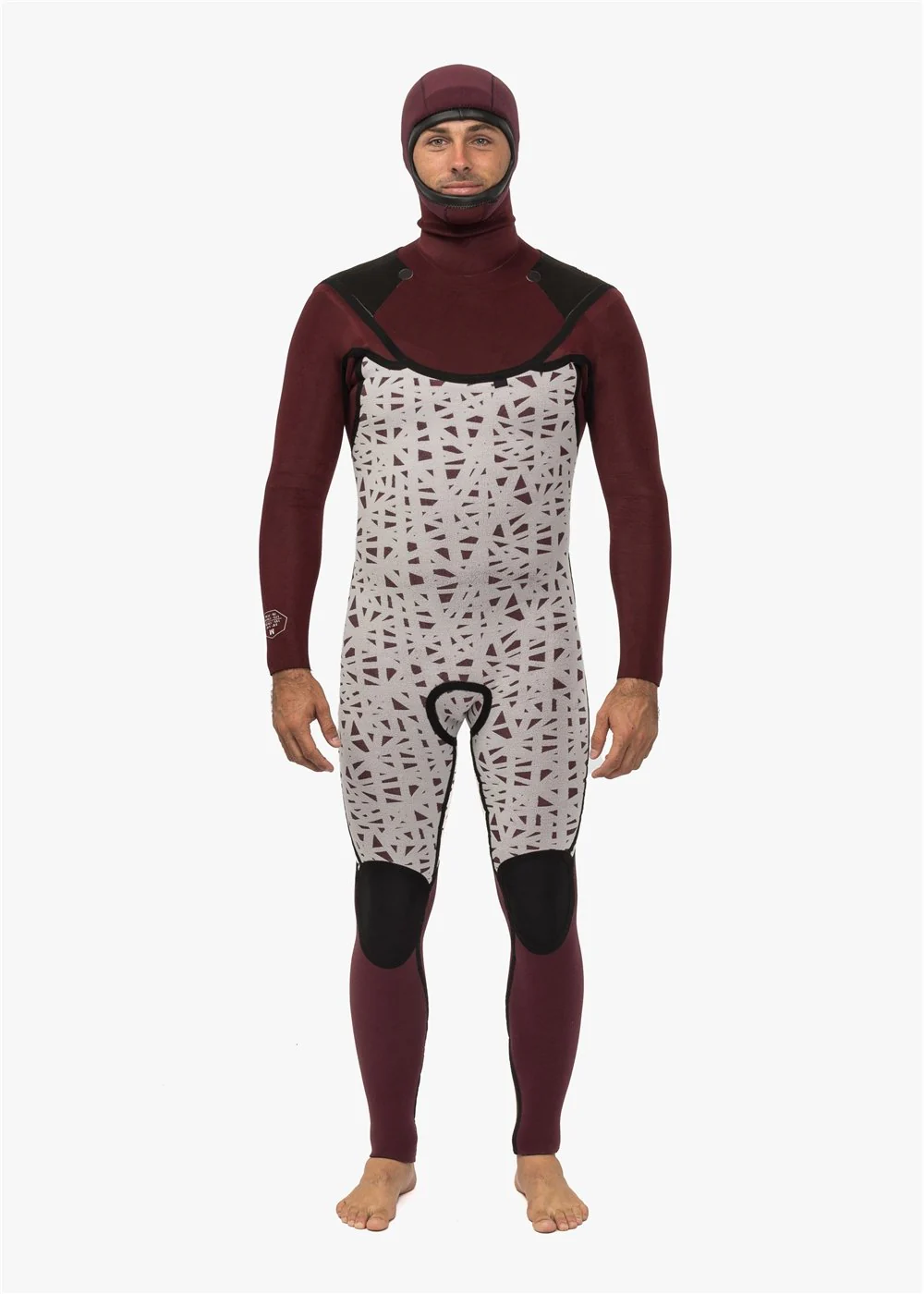 New Seas 4-3 Hooded U-Zip Wetsuit - Image 3