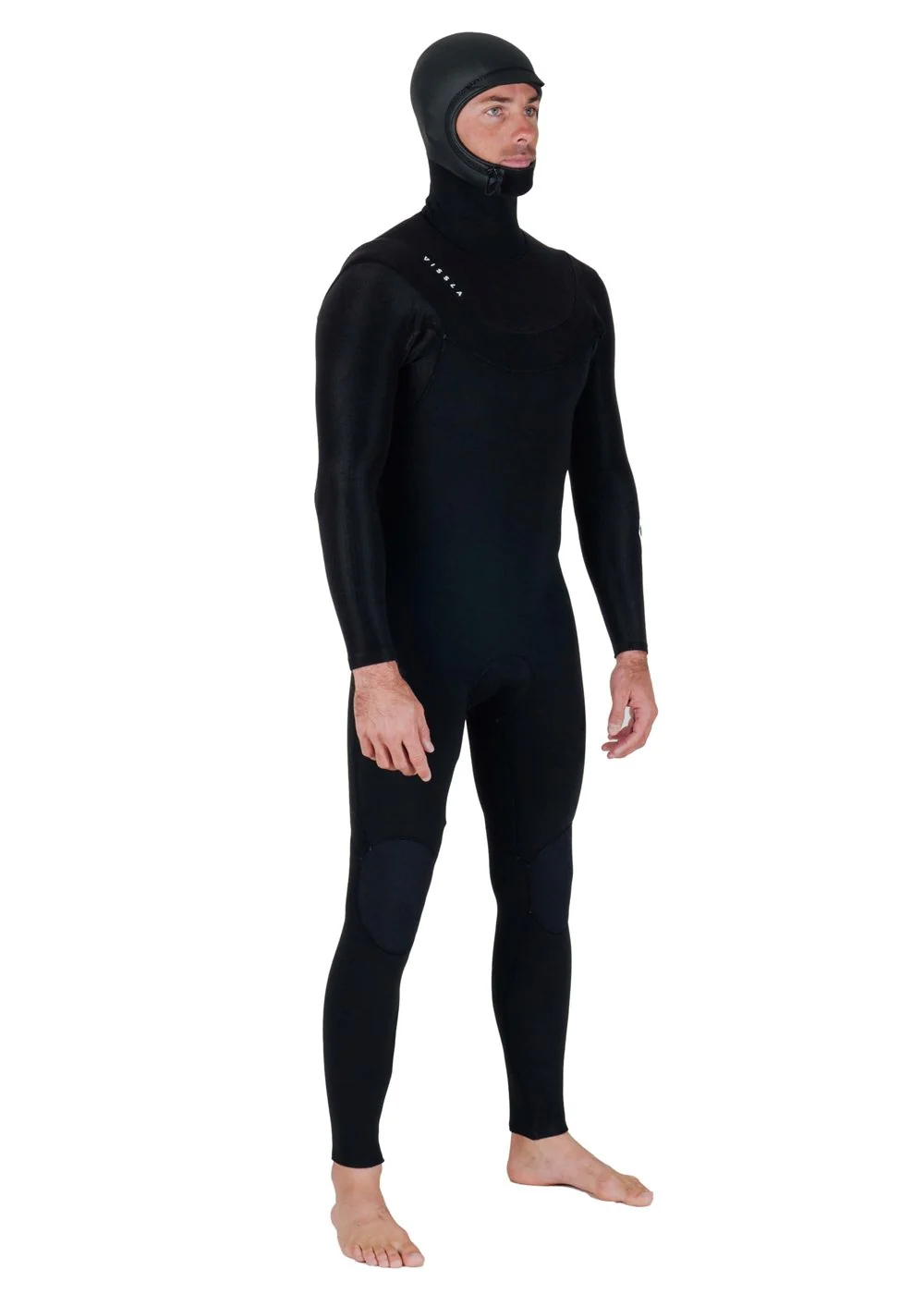New Seas 5-4 U-Zip Hooded Wetsuit - BLK - Image 13