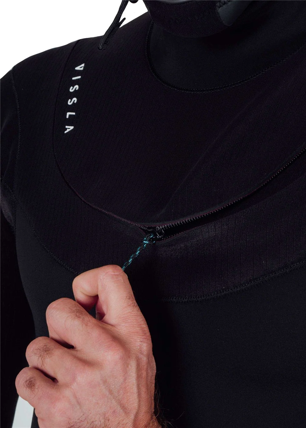 New Seas 5-4 U-Zip Hooded Wetsuit - BLK - Image 18